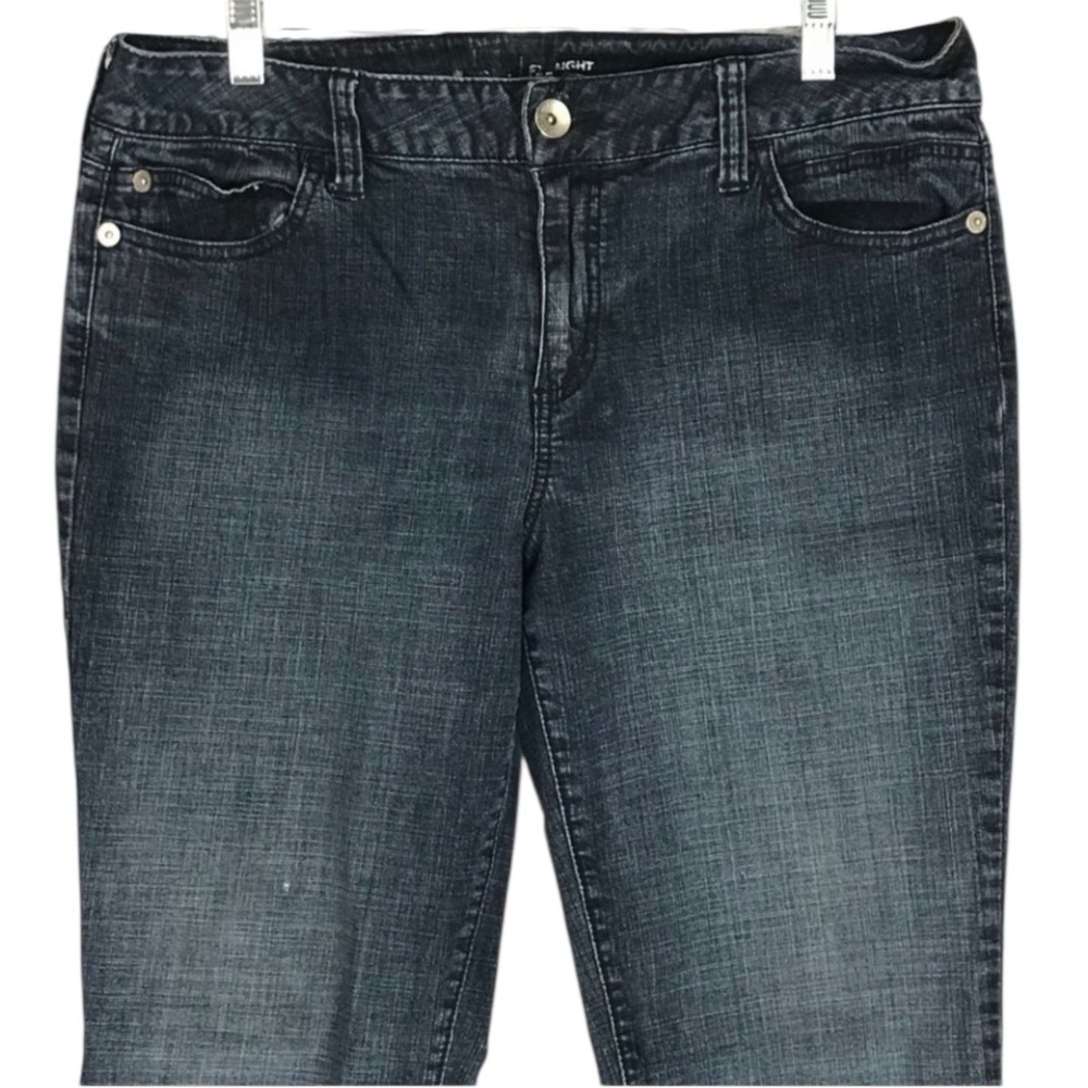 Gap size 14 stretch skinny back Zip pocket dark denim